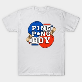 Ping Pong Boy - Sports Table Tennis Club for Boys Men T-Shirt